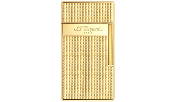 S.T. Dupont Biggy Tändare Diamanthuvud Guld 025009