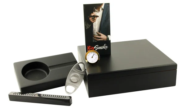 BigSmoke Humidor Set Svart